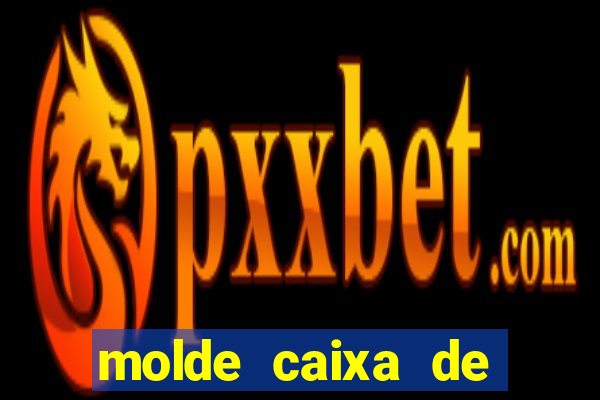 molde caixa de baralho png