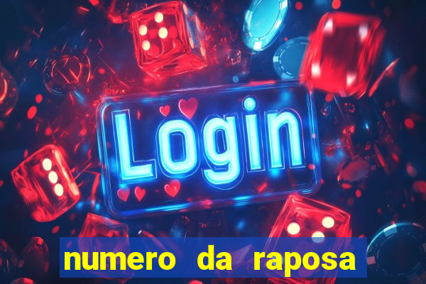 numero da raposa jogo do bicho