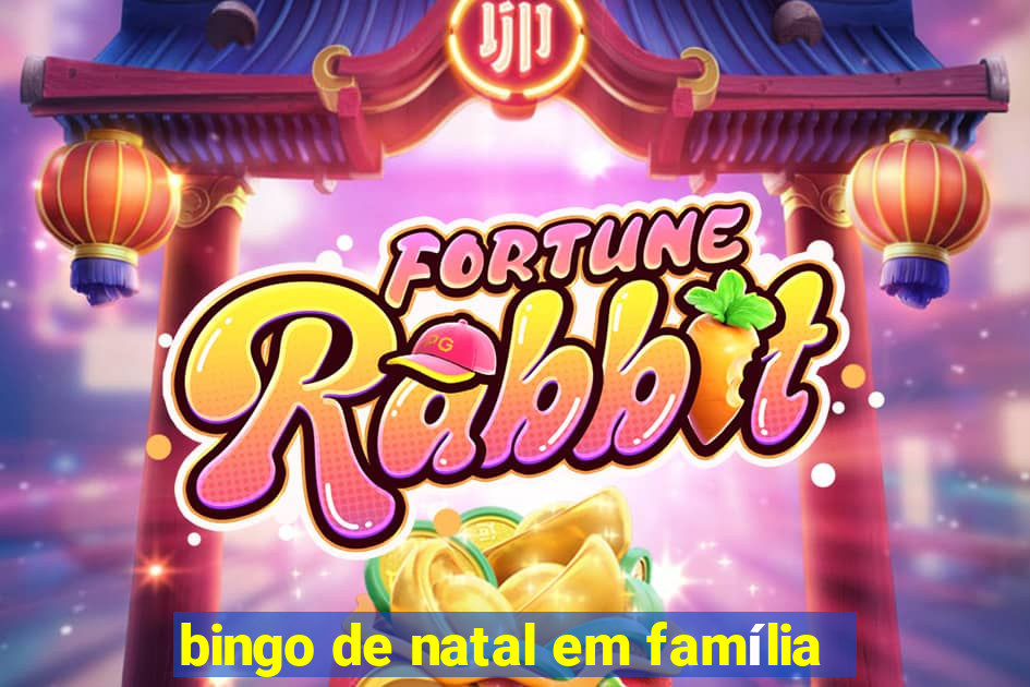 bingo de natal em família